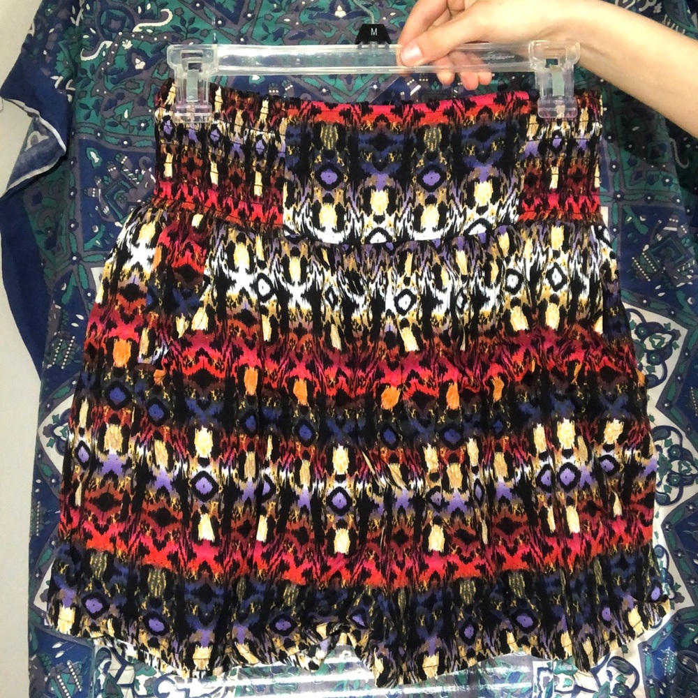 Multicolored mini skirt